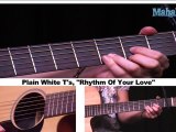 How to Play Rhythm of Love by Plain White T's on Guitar