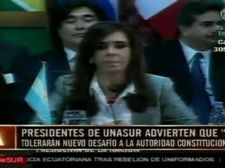 UNASUR mantuvo extensa reunión por intento de golpe en Ecua