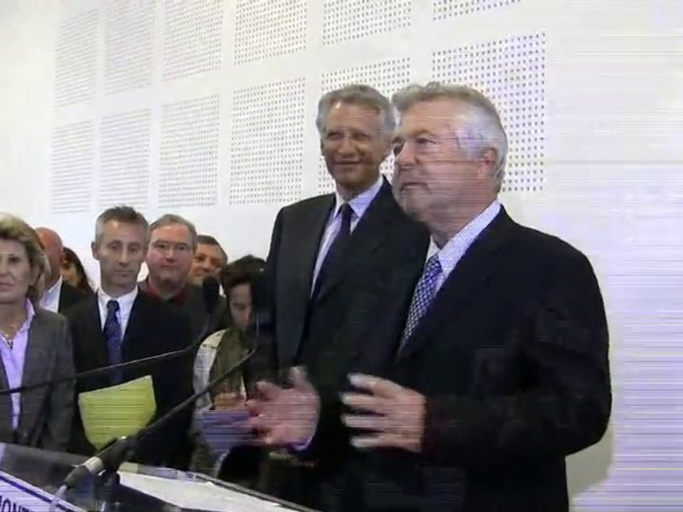 Déplacement de Dominique de Villepin à Montpellier