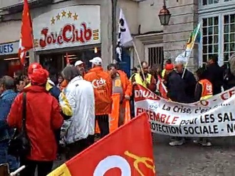 Greve et manifestation,pour la défense des retraites