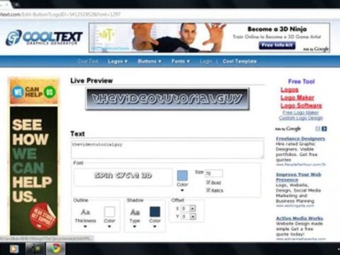 How to create 3d animated logos banners and buttons