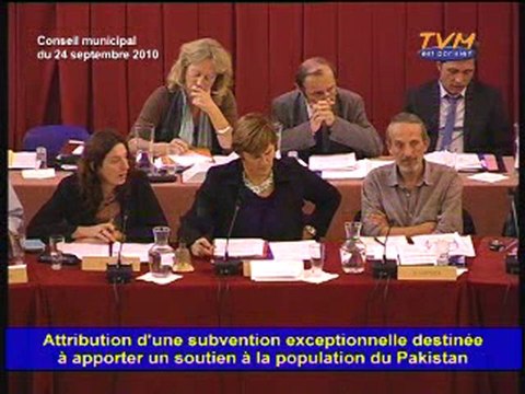 Conseil municipal de Montreuil - 24/09/2010 - Question 1