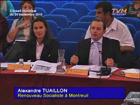 Conseil municipal de Montreuil - 24/09/2010 - Questions 7&8