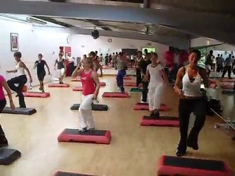 cours de step avec cyril gaillardo