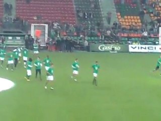 Entrée des joueurs a geoffroy guichard