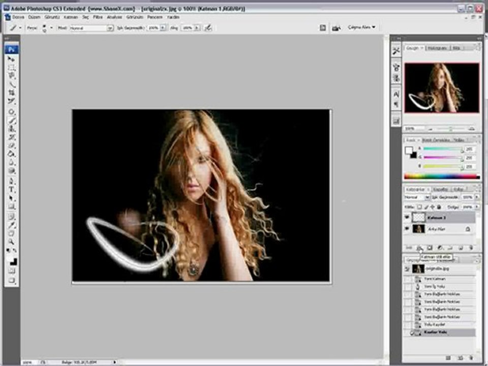 photoshop glow efekti