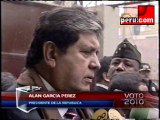 Alan García pide esperar resultados oficiales de ONPE