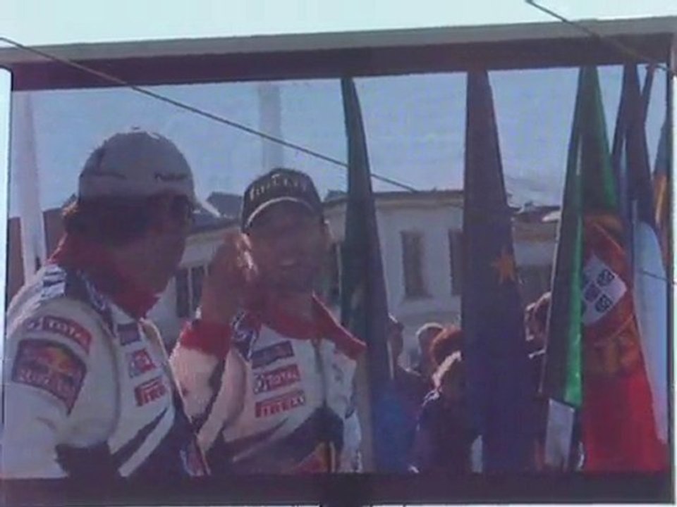 Arrivée Loeb rally de France 3