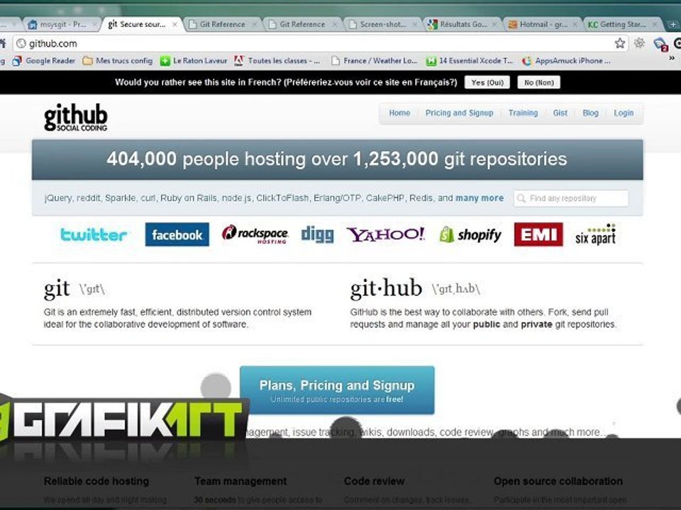 Tutoriel vidéo : Utiliser GitHub