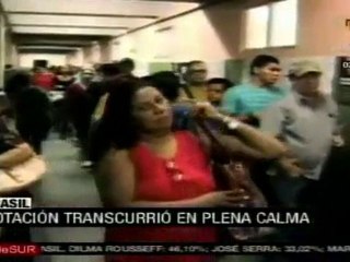Votación en Brasil transcurrió en plena calma