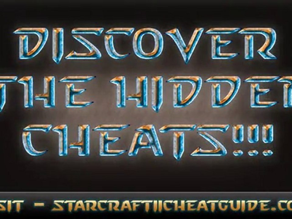 Starcraft II Gameplay - Cheat Tutorial - Part 1 of 2