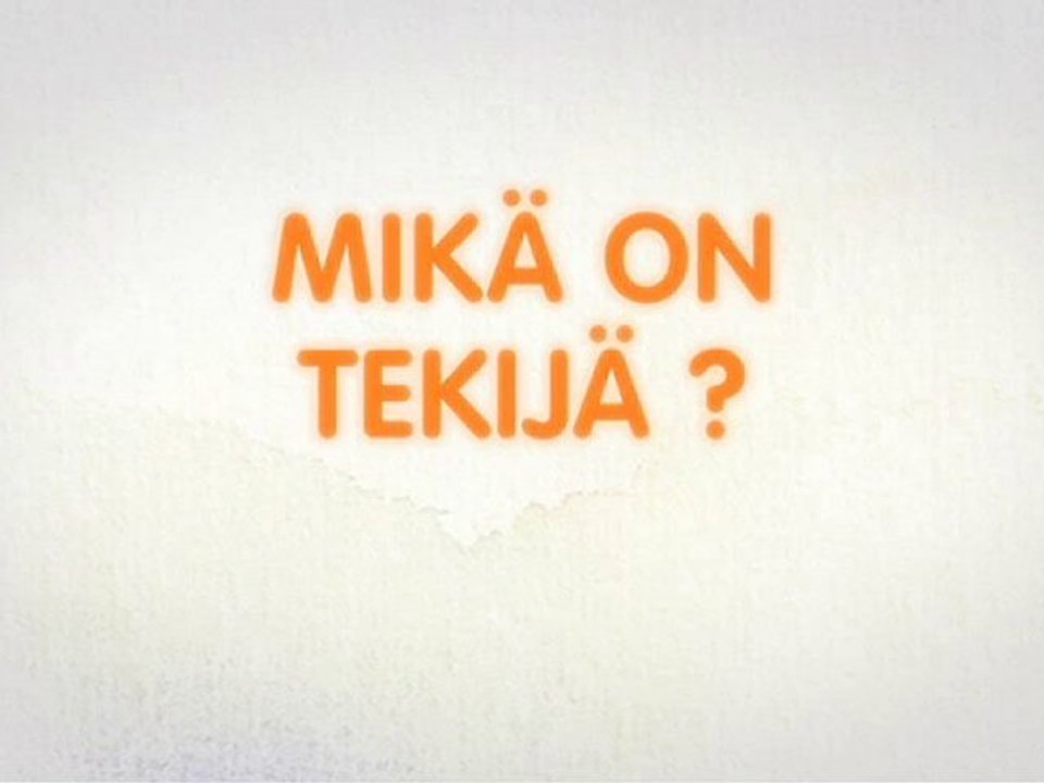 Mikä on tekijä?