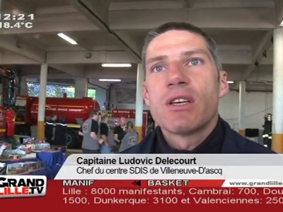 Les pompiers de Villeneuve d'Ascq ouvrent leur porte