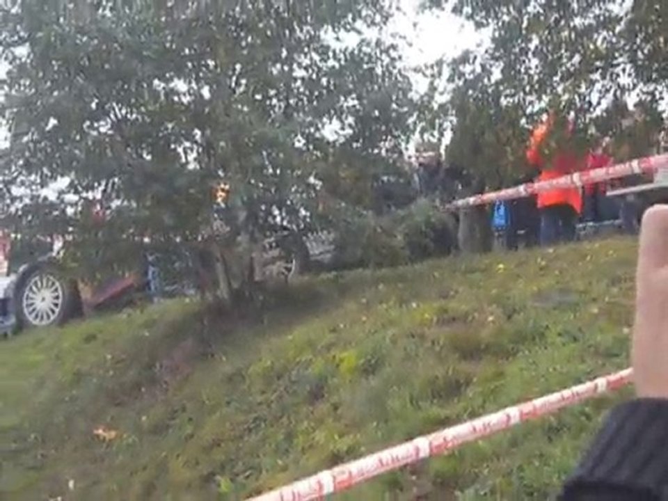 Crasch Kimi Raïkkönen Rallye de France 2010 Alsace