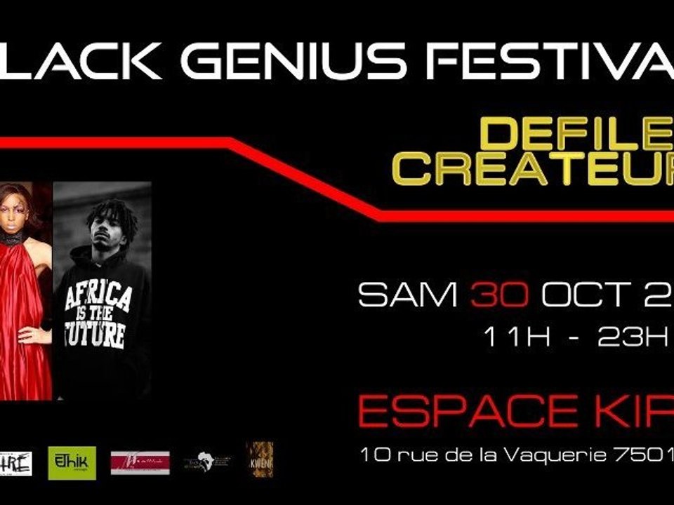 BLACK GENIUS FESTIVAL LE 30.10.10 à L'ESPACE KIRON PARIS