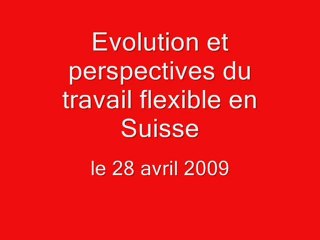 2009 04 28 - SCA RE Evolution du travail flexible