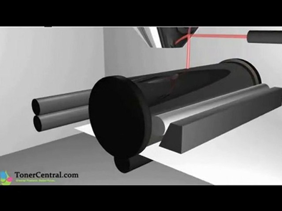 Foto Copiadora Ricoh Ecuador. Como imprime una laser.