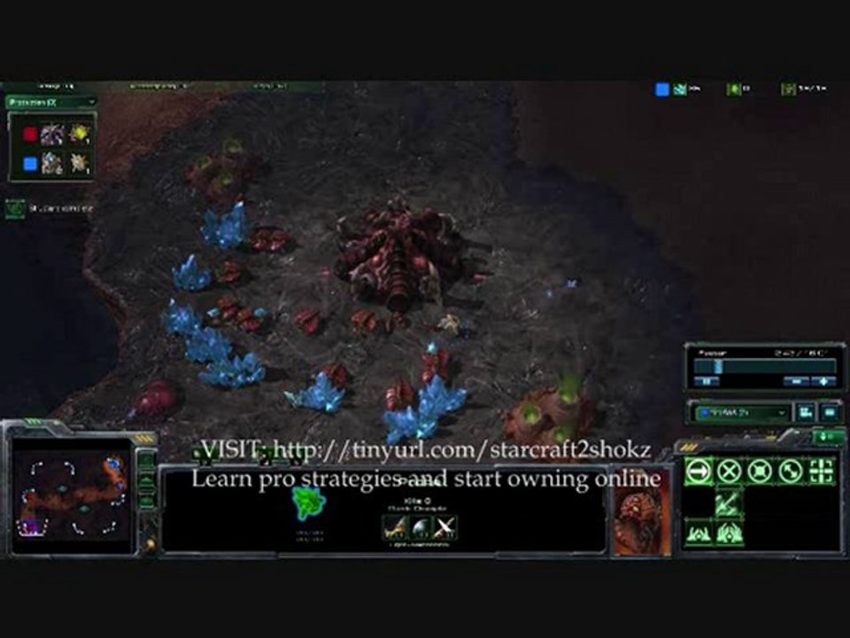 StarCraft 2 Strategy Protoss -Blink Stalkers vs Zerg - ...