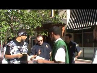 PT8 Cutting Up this so-called Jew....ISH COP!!!!