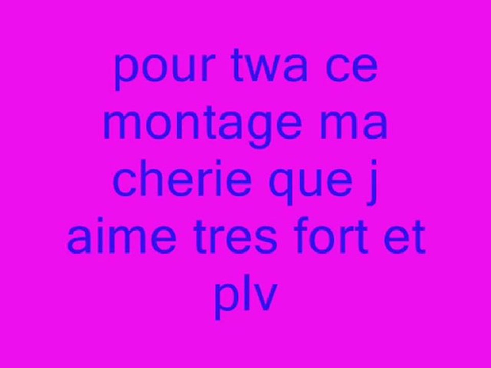 montage vraiment fini