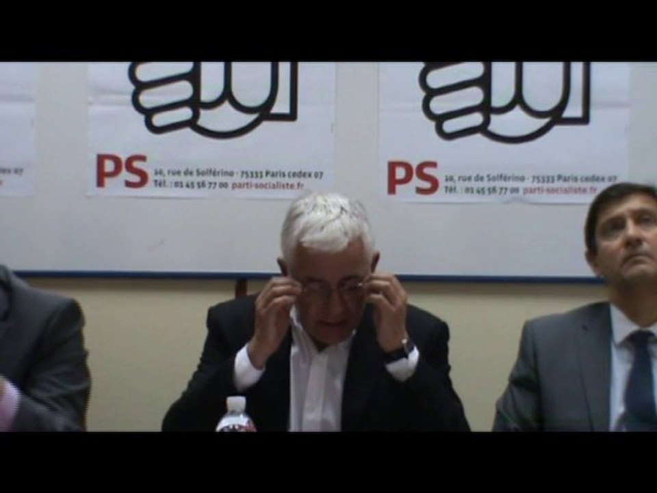 Conférence de Presse du PS Nord - Didier Manier