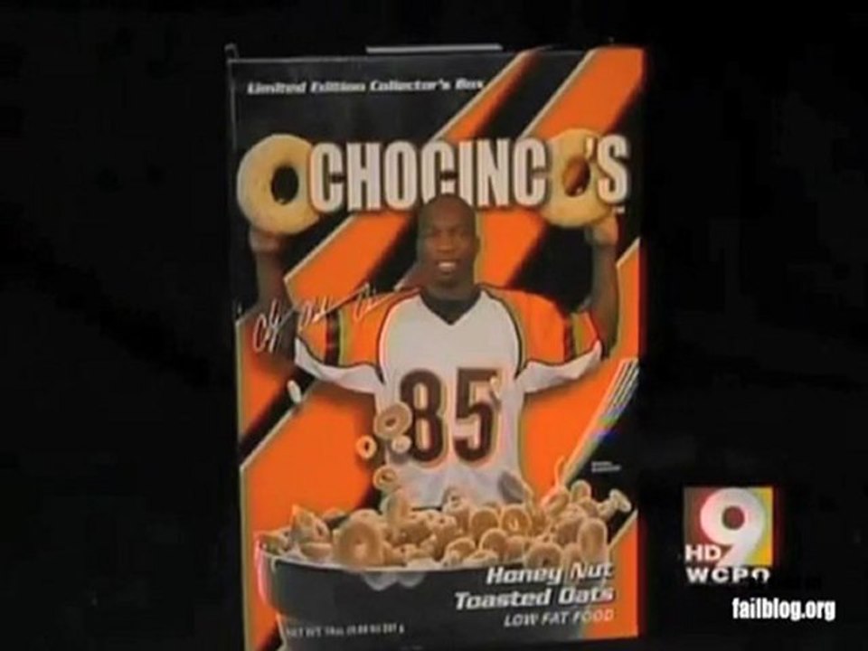 Ochocinco Cereal FAIL