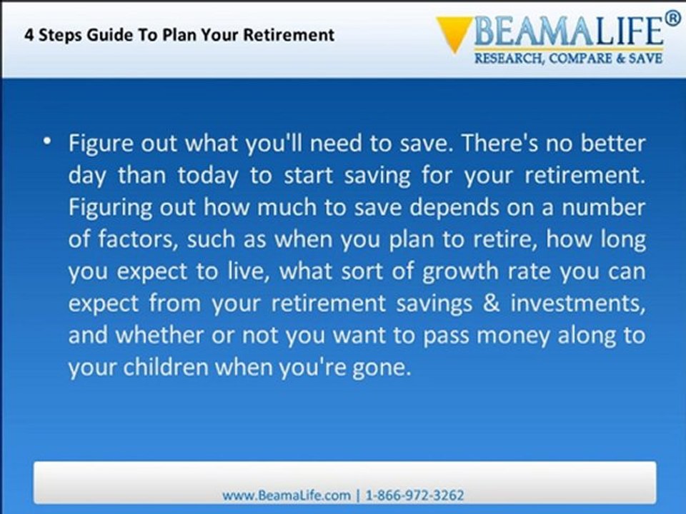 4 Steps Guide To Plan Your Retirement