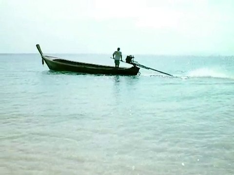long tail boat on ko bulon beach Thailand