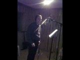 Mon premier enregistrement en studio.