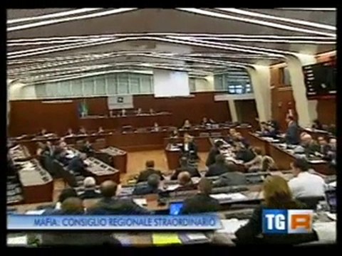 TG3: Consiglio Regionale straordinario infiltrazioni mafiose