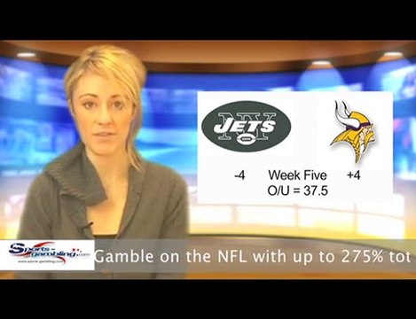 Jets vs Vikings Free Online NFL Sportsbook Betting Odds