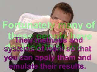 New Millionaire reveals his secrets