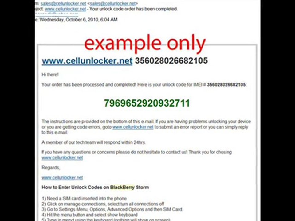 INSTANTLY Unlock all Blackberry phones by Unlock Code