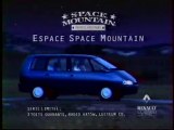 Publicité Espace Renault  Space Mountain 1995