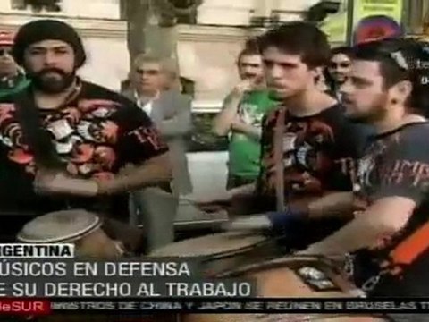 Músicos argentinos en defensa de su derecho al trabajo