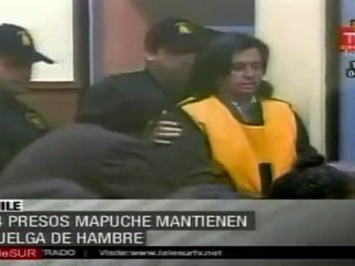 Aun mantienen huelga de hambre 14 prisioneros mapuche