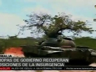 Tropas de gobierno somalí recuperan posiciones de la insurgencia