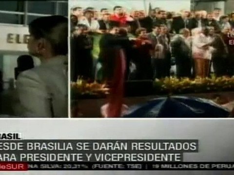 Según resultados parciales y oficiales habría segunda vuelta en Brasil