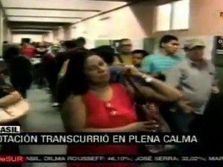 Votación en Brasil transcurrió en plena calma
