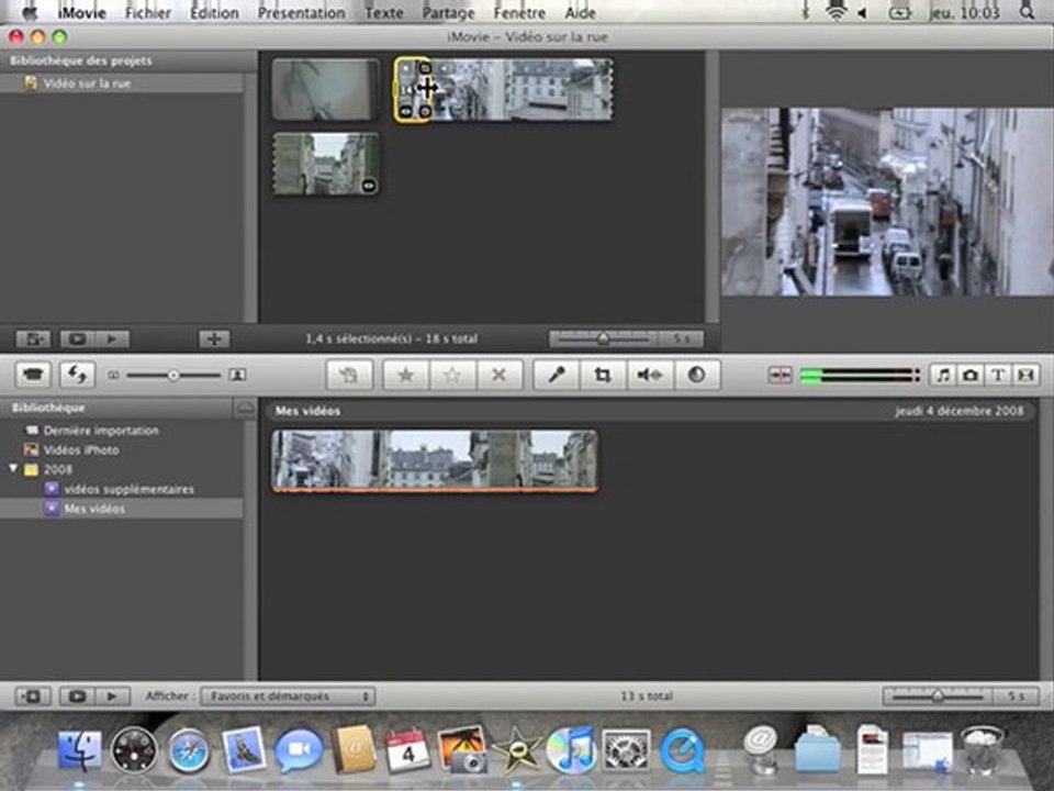 Apprendre à utiliser Imovie 09