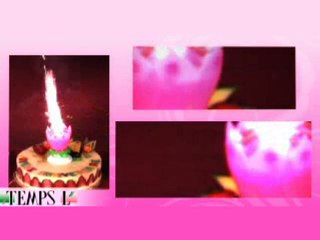 TempsL - Bougie fleur musicale