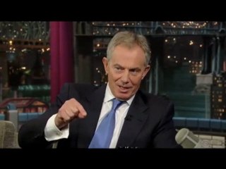 Tony Blair Slaps Down Letterman When He Calls Bush Dumb