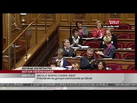 Retraites - Sénatrice Nicole Borvo Cohen-Seat