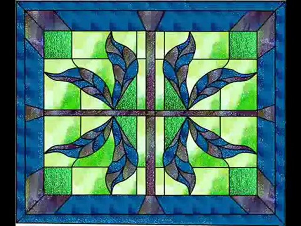 Stained glass pattern book