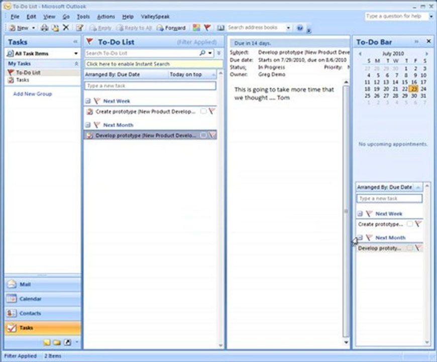 Outlook Integration with Microsoft Project  (Part 7)