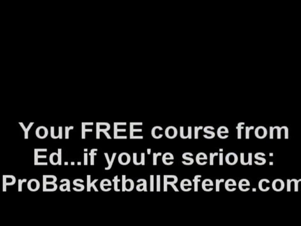 VIDEO-Teamwork referee basketball--college, pro,varsity,you