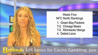 NFL NFC East and North Division Rankings Sportsbook Odds