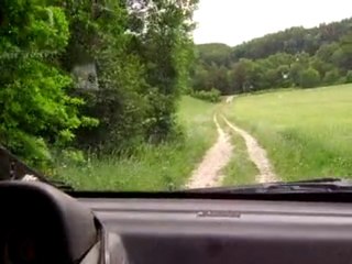 Les chevaux font la course avec nos 4x4