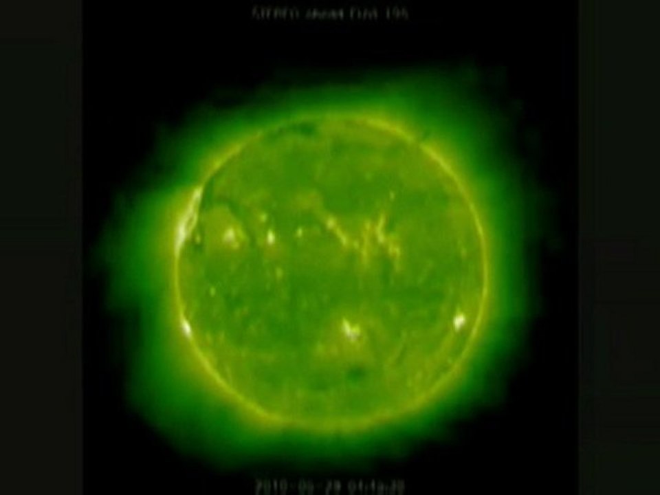 SOHO huge UFOs orbiting our SUN 29-May-2010
