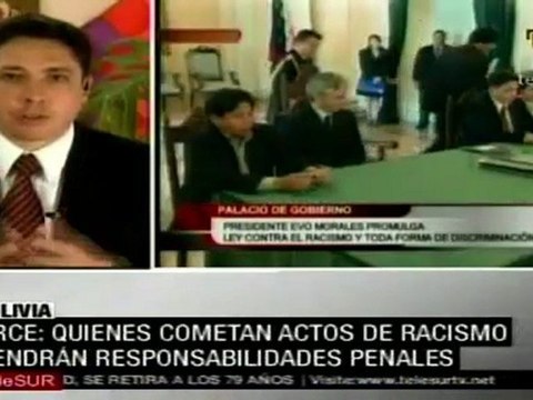 Arce: quienes comentan actos de racismo tendrán responsabilidad penales